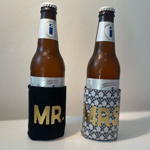 Mr. & Mrs. Foam Beer Holders (Wedding, Bride and Groom)
